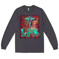 Smoke licensed practical nurse medical symbol  background Long Sleeve Tee - BarkalooDesign