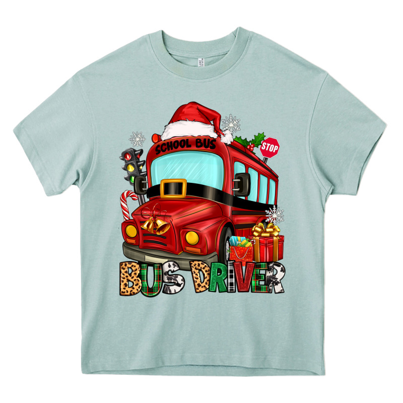 Christmas Bus Driver Heavy Core Tee by Zillion Design Studio | Teevron