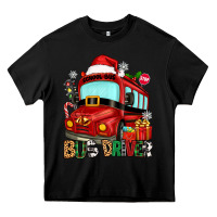 Black christmas bus driver Heavy Core Tee - Zillion Design Studio
