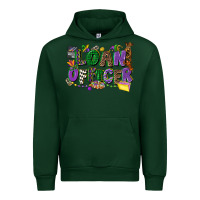 Forest Green loan officer mardi gras cowgirl Urban Hoodie - CowGirlArtShop