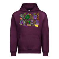 Mauve Wine loan officer mardi gras cowgirl Urban Hoodie - CowGirlArtShop