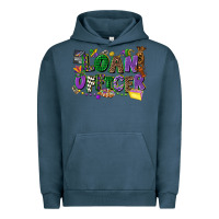 Pigment Midnight Navy loan officer mardi gras cowgirl Urban Hoodie - CowGirlArtShop