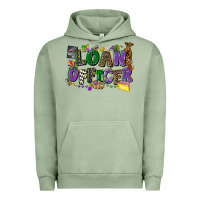 Pigment Oil Green loan officer mardi gras cowgirl Urban Hoodie - CowGirlArtShop
