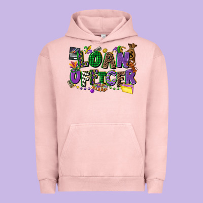 Loan Officer Mardi Gras Cowgirl Urban Hoodie Designed By Cowgirlartshop