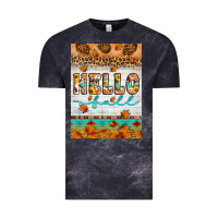 Cloud Black Hello fall Vintage Tee - Artiststas