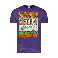 Cloud Purple Hello fall Vintage Tee - Artiststas