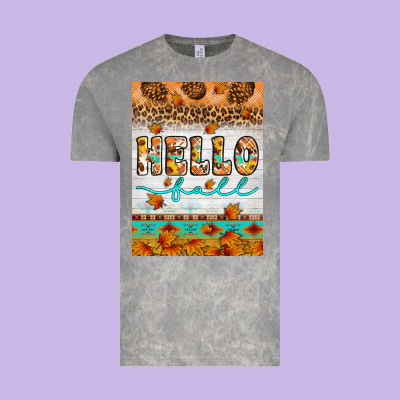 Hello Fall Vintage Tee Designed By Artiststas