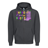 Smoke shake your bootie mardi gras Zipper Hoodie - MaliasSmallBusiness