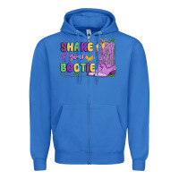 True Royal shake your bootie mardi gras Zipper Hoodie - MaliasSmallBusiness