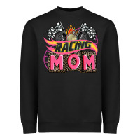Black racing mom with racing oto equipment Heavyweight Sweatshirt - AdoDesignShop