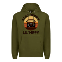 Army Green Stay Trippy Lil Hippy Premium Hoodie - Bettercallsaul