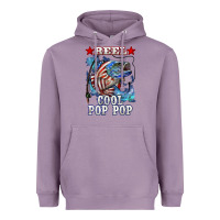 Lavender reel cool pop pop american flag bass Heavyweight Hoodie - LillyAllenDesigns