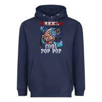 Navy reel cool pop pop american flag bass Heavyweight Hoodie - LillyAllenDesigns