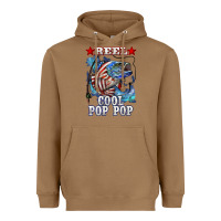 Toasted Coconut reel cool pop pop american flag bass Heavyweight Hoodie - LillyAllenDesigns