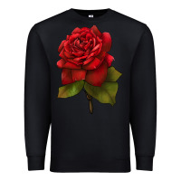 Black Oklahoma Rose Illustrations Premium Sweatshirt - LillyAllenDesigns