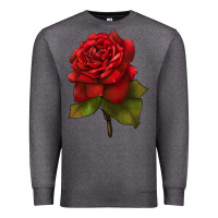 Charcoal Heather Oklahoma Rose Illustrations Premium Sweatshirt - LillyAllenDesigns