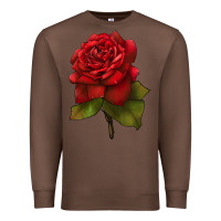 Chestnut Oklahoma Rose Illustrations Premium Sweatshirt - LillyAllenDesigns