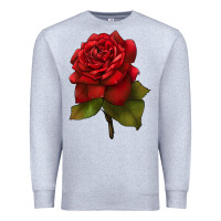 Heather Grey Oklahoma Rose Illustrations Premium Sweatshirt - LillyAllenDesigns