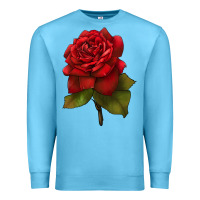 Ocean Blue Oklahoma Rose Illustrations Premium Sweatshirt - LillyAllenDesigns