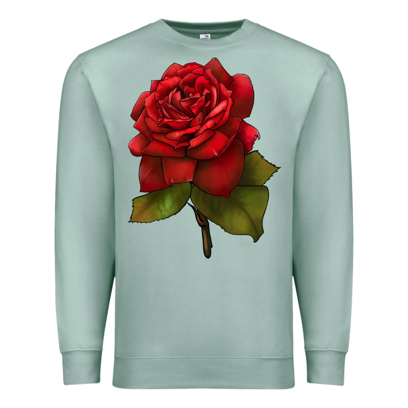 Oklahoma Rose Illustrations Premium Sweatshirt by LillyAllenDesigns | Teevron