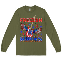 Army Green freedom rocks Long Sleeve Tee - NancyCooperArtShop