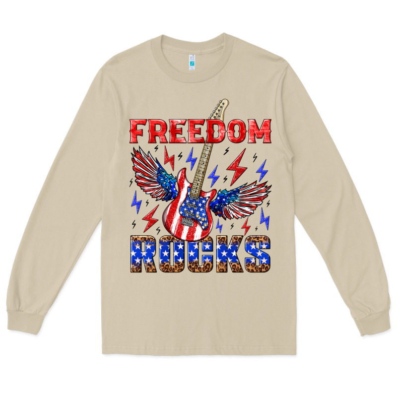 Freedom Rocks Long Sleeve Tee by NancyCooperArtShop | Teevron