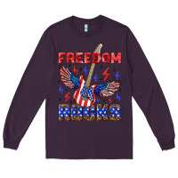 Plum freedom rocks Long Sleeve Tee - NancyCooperArtShop