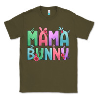 Army Green easter floral mama bunny Classic Tee - Artiststas