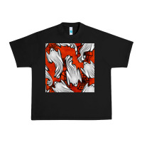 Black flying ghosts seamless pattern Urban Heavy Tee - BundleAndBundleShop