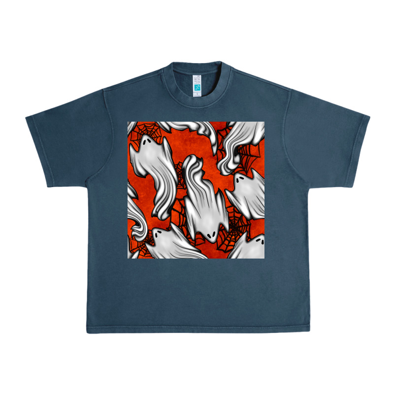 Flying Ghosts Seamless Pattern Urban Heavy Tee by BundleAndBundleShop | Teevron