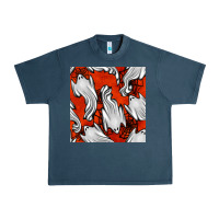 Midnight Navy flying ghosts seamless pattern Urban Heavy Tee - BundleAndBundleShop