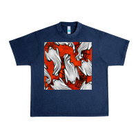 Navy flying ghosts seamless pattern Urban Heavy Tee - BundleAndBundleShop