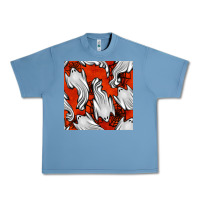 Pebble Blue flying ghosts seamless pattern Urban Heavy Tee - BundleAndBundleShop