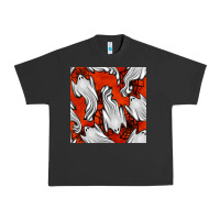 Pigment Black flying ghosts seamless pattern Urban Heavy Tee - BundleAndBundleShop