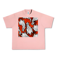 Salmon flying ghosts seamless pattern Urban Heavy Tee - BundleAndBundleShop