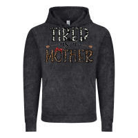 Vintage Black tired as a mother Vintage Hoodie - CowhideDigitalArt