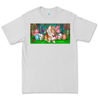 Dove Grey Spring Easter Bunny Premium Tee - RanaPortraitStore