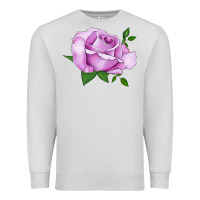 Dove Grey Life's Little Pleasures Rose Premium Sweatshirt - LillyAllenDesigns