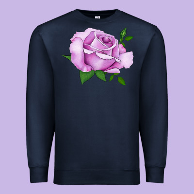 Life's Little Pleasures Rose Premium Sweatshirt Designed By Lillyallendesigns