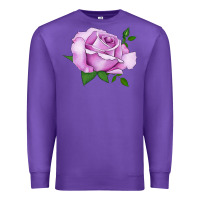 Purple Life's Little Pleasures Rose Premium Sweatshirt - LillyAllenDesigns