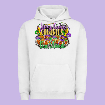 King Cake Calories Dont Count Urban Hoodie Designed By Cowgirlartshop