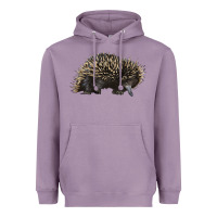 Lavender short beaked echidna Heavyweight Hoodie - LillyAllenDesigns