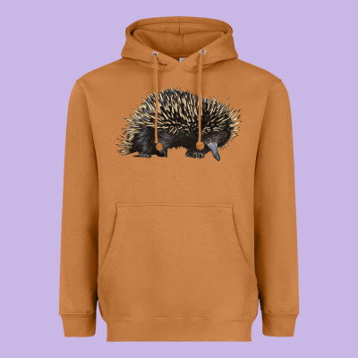 Short Beaked Echidna Heavyweight Hoodie Designed By Lillyallendesigns