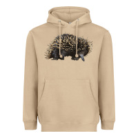 Mushroom short beaked echidna Heavyweight Hoodie - LillyAllenDesigns