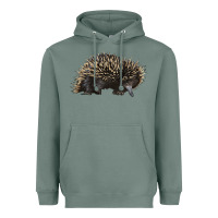 Sage short beaked echidna Heavyweight Hoodie - LillyAllenDesigns
