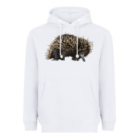 White short beaked echidna Heavyweight Hoodie - LillyAllenDesigns