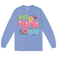 Colony Blue best mama ever Long Sleeve Tee - JahusDesignShop