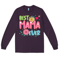 Plum best mama ever Long Sleeve Tee - JahusDesignShop