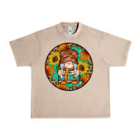 French Oak fall gnomes round earrings 2 Urban Heavy Tee - Artiststas
