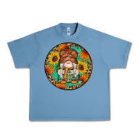 Pebble Blue fall gnomes round earrings 2 Urban Heavy Tee - Artiststas